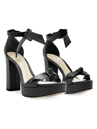 Alexandre Birman Women's Mabeleh 110MM Bow Leather Platform Sandals - Black - Size 11.5 | Thumbnail 3 Alexandre Birman Women's Mabeleh 110MM Bow Leather Platform Sandals - Black - Size 11.5 | Thumbnail 3