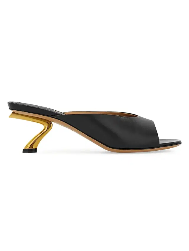 FERRAGAMO Women's Igea 55MM Leather Mules - Nero