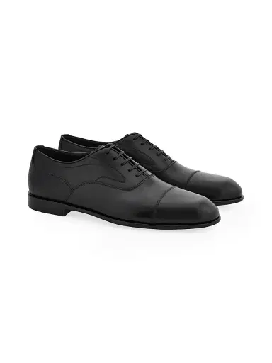 Ferragamo Men's Trinity Leather Oxfords - Nero - Size 13 | Thumbnail 2