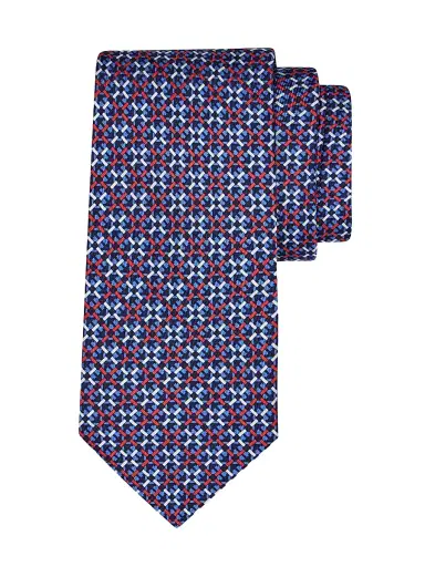 Ferragamo Men's Anteo Gancio Woven Silk Tie | Thumbnail 1 Ferragamo Men's Anteo Gancio Woven Silk Tie | Thumbnail 1