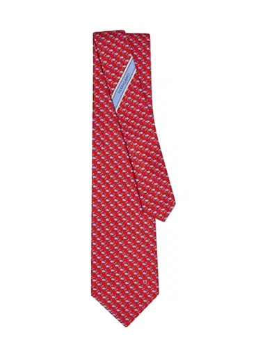 Ferragamo Men's Alice Printed Silk Tie | Thumbnail 3