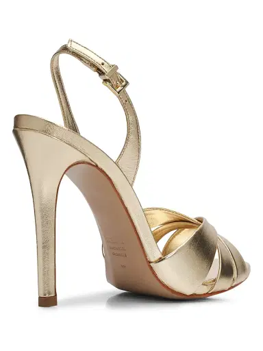 Schutz Women's Keefa 110MM Leather Sandals - Platinum - Size 8 | Thumbnail 3 Schutz Women's Keefa 110MM Leather Sandals - Platinum - Size 8 | Thumbnail 3
