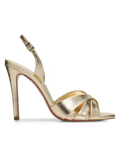 Schutz Women's Keefa 110MM Leather Sandals - Platinum - Size 8 | Thumbnail 1 Schutz Women's Keefa 110MM Leather Sandals - Platinum - Size 8 | Thumbnail 1