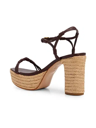 Schutz Women's Nara 100MM Leather Espadrille Platform Sandals - Root Brown Tonal - Size 11 | Thumbnail 3 Schutz Women's Nara 100MM Leather Espadrille Platform Sandals - Root Brown Tonal - Size 11 | Thumbnail 3