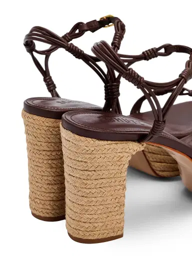 Schutz Women's Nara 100MM Leather Espadrille Platform Sandals - Root Brown Tonal - Size 11 | Thumbnail 5 Schutz Women's Nara 100MM Leather Espadrille Platform Sandals - Root Brown Tonal - Size 11 | Thumbnail 5