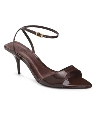 Schutz Women's Elodie 75MM Patent Leather Sandals - Root Brown - Size 10.5 | Thumbnail 2 Schutz Women's Elodie 75MM Patent Leather Sandals - Root Brown - Size 10.5 | Thumbnail 2