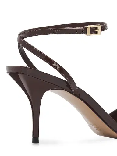 Schutz Women's Elodie 75MM Patent Leather Sandals - Root Brown - Size 10.5 | Thumbnail 3 Schutz Women's Elodie 75MM Patent Leather Sandals - Root Brown - Size 10.5 | Thumbnail 3
