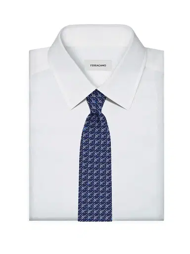 Ferragamo Men's Armando Billiard-Print Silk Tie | Thumbnail 2 Ferragamo Men's Armando Billiard-Print Silk Tie | Thumbnail 2