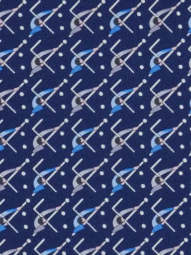 Ferragamo Men's Armando Billiard-Print Silk Tie | Thumbnail 4 Ferragamo Men's Armando Billiard-Print Silk Tie | Thumbnail 4