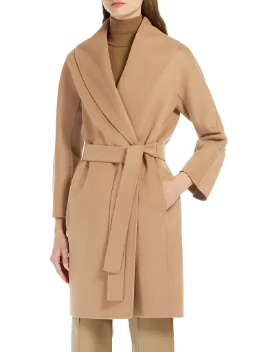 Max Mara Women's Double Faced Wool Robe Coat - Camel - Size 14 | Thumbnail 3 Max Mara Women's Double Faced Wool Robe Coat - Camel - Size 14 | Thumbnail 3