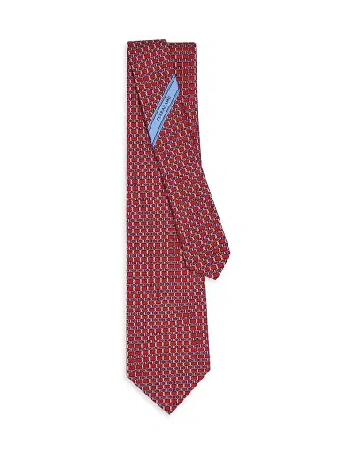 Ferragamo Men's Aida Silk Tie | Thumbnail 3 Ferragamo Men's Aida Silk Tie | Thumbnail 3