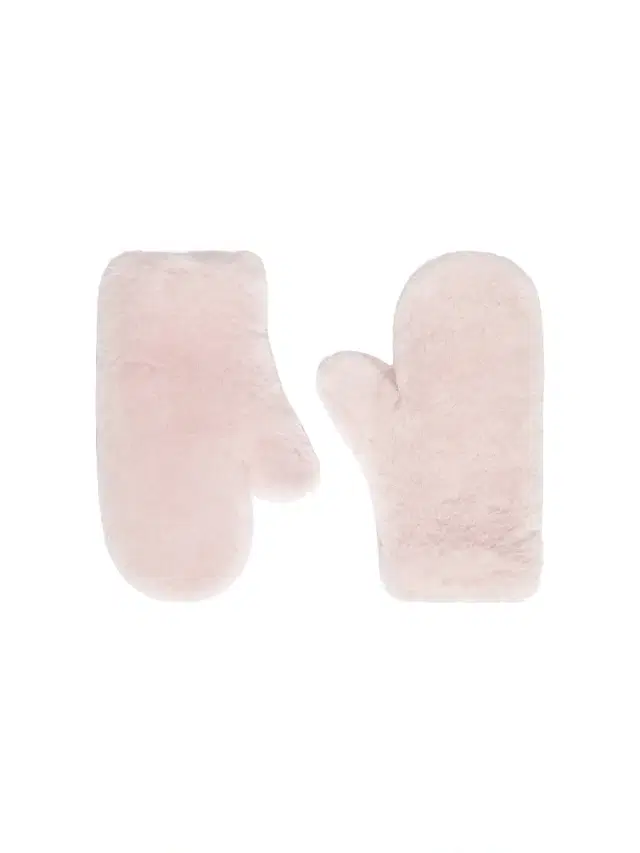 Max Mara Women's Mittens in Alpaca and Wool Teddy Fabric - Beige Pink