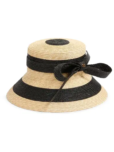 Valentino Garavani Men's VLogo Signature Straw Bucket Hat - Black Natural - Size Large | Thumbnail 3 Valentino Garavani Men's VLogo Signature Straw Bucket Hat - Black Natural - Size Large | Thumbnail 3