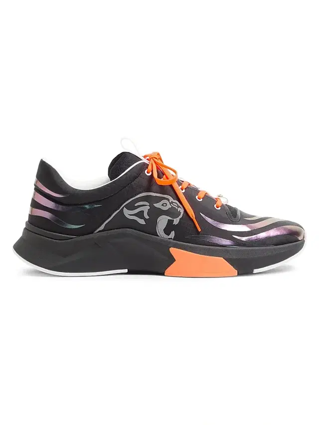 Valentino Garavani Men's Panther Blaze Low-Top Sneakers in Ripstop Fabric - Black