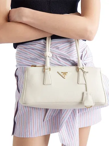 Prada Women's Medium Galleria Leather Top Handle Bag - White | Thumbnail 2 Prada Women's Medium Galleria Leather Top Handle Bag - White | Thumbnail 2
