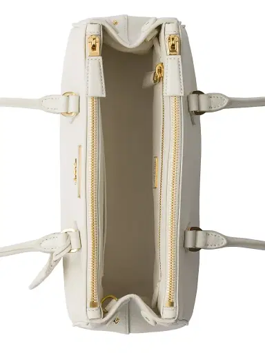 Prada Women's Medium Galleria Leather Top Handle Bag - White | Thumbnail 6 Prada Women's Medium Galleria Leather Top Handle Bag - White | Thumbnail 6