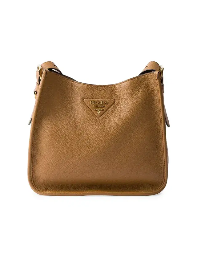 Prada Women's  Leather Shoulder Bag - Brown