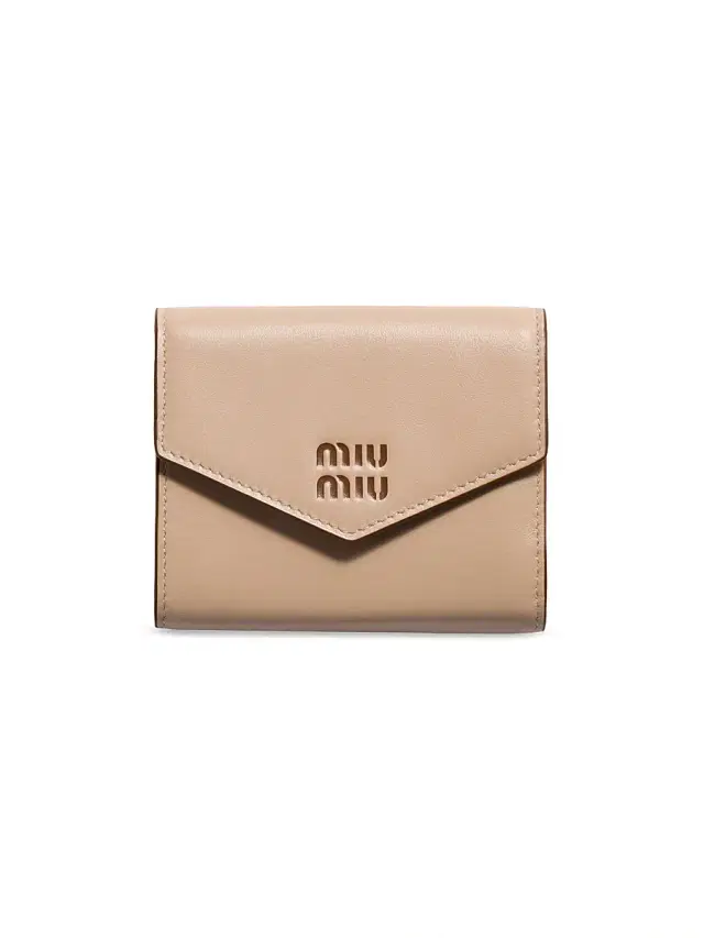 Miu Miu Women's  Leather Wallet - Beige Khaki