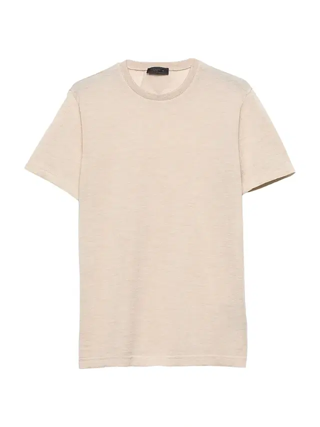 Men's Oversized Cashmere T-Shirt - Beige Khaki