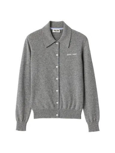 Miu Miu Women's Cashmere Cardigan - Grey - Size 2 | Thumbnail 1