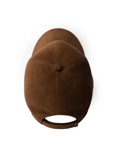 Prada Men's Suede Baseball Cap - Brown - Size XXL | Thumbnail 2