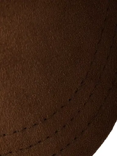 Prada Men's Suede Baseball Cap - Brown - Size XXL | Thumbnail 3