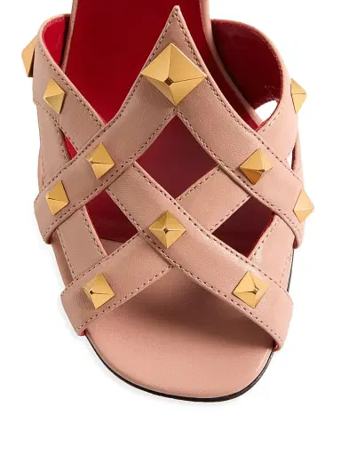 Valentino Garavani Women's Studdy 100MM Kidskin Sandals | Thumbnail 5 Valentino Garavani Women's Studdy 100MM Kidskin Sandals | Thumbnail 5