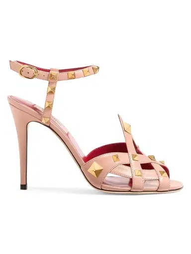 Valentino Garavani Women's Studdy 100MM Kidskin Sandals | Thumbnail 1 Valentino Garavani Women's Studdy 100MM Kidskin Sandals | Thumbnail 1