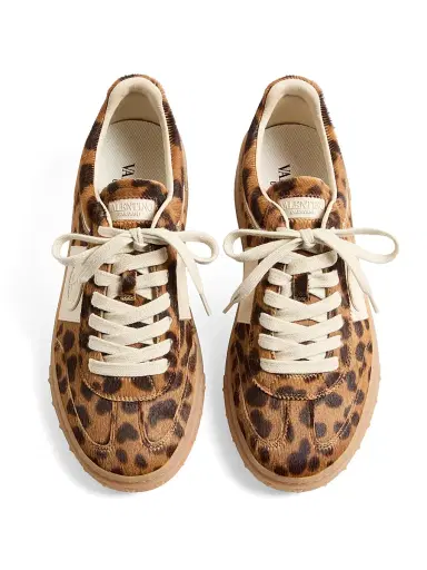 Valentino Garavani Women's Upvillage Sneakers in Pony-Effect Calfskin | Thumbnail 3 Valentino Garavani Women's Upvillage Sneakers in Pony-Effect Calfskin | Thumbnail 3