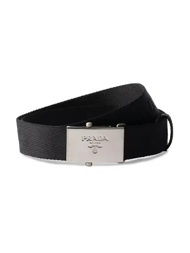 Prada Men's Cotton Tape Belt | Thumbnail 1