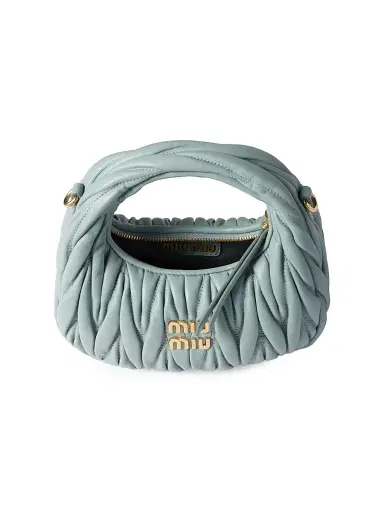 Miu Miu Women's Wander Matelassé Nappa Leather Hobo Mini-Bag | Thumbnail 5