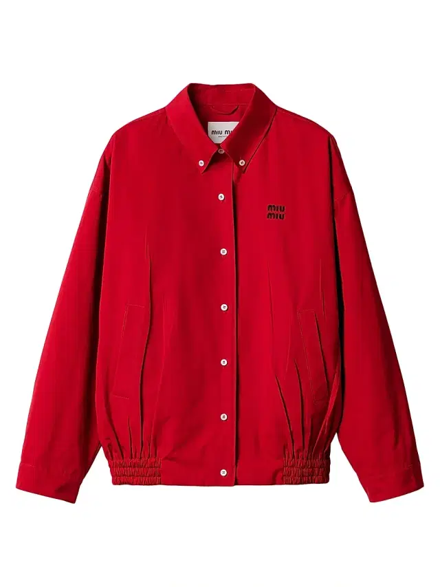 Women's Heavy Poplin Blouson Jacket - Red