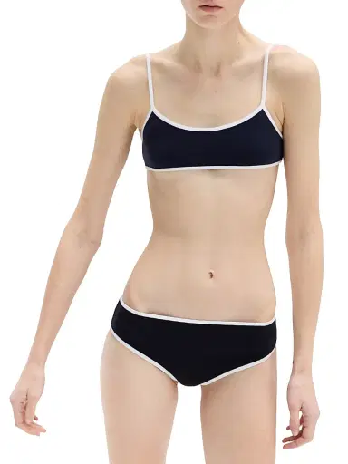 Miu Miu Women's Technical Knit Swimsuit - Blue - Size 8 | Thumbnail 2 Miu Miu Women's Technical Knit Swimsuit - Blue - Size 8 | Thumbnail 2