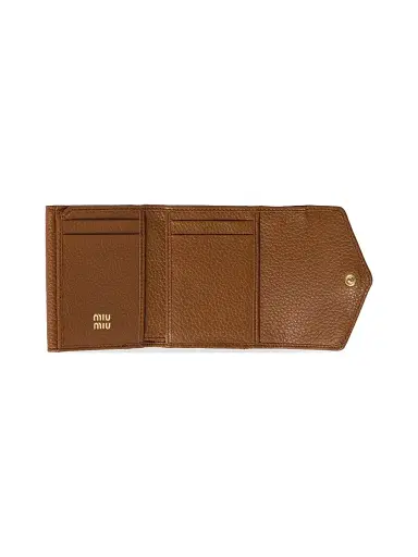 Miu Miu Women's Small Leather Wallet - Brown | Thumbnail 2