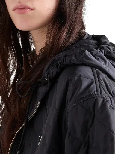 Prada Women's Lightweight Quilted Re-Nylon Jacket - Navy Blue | Thumbnail 6 Prada Women's Lightweight Quilted Re-Nylon Jacket - Navy Blue | Thumbnail 6