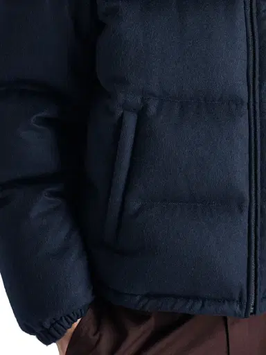 Prada Men's Medium-Weight Cashmere Down Jacket | Thumbnail 5 Prada Men's Medium-Weight Cashmere Down Jacket | Thumbnail 5