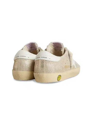 Golden Goose Baby Girl's, Lttle Girl's & Girl's Star Laminated Suede Sneakers - Sand White 1 (Child) | Thumbnail 3