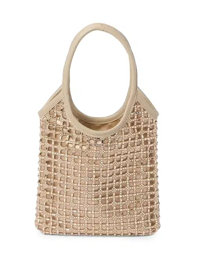 Miu Miu Women's Ivy Satin Top-Handle Bag with Synthetic Crystals - Beige Khaki | Thumbnail 5 Miu Miu Women's Ivy Satin Top-Handle Bag with Synthetic Crystals - Beige Khaki | Thumbnail 5