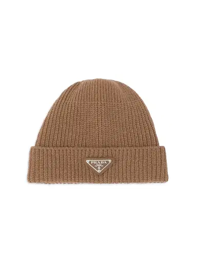 Prada Men's Wool and Cashmere Beanie | Thumbnail 1 Prada Men's Wool and Cashmere Beanie | Thumbnail 1