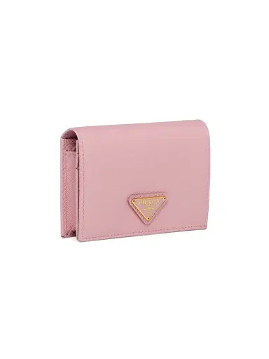 Prada Women's Small Saffiano Leather Wallet - Pink Gold | Thumbnail 2 Prada Women's Small Saffiano Leather Wallet - Pink Gold | Thumbnail 2