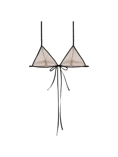 Prada Women's Polka-Dot Silk Chiffon Bra Top - Pink - Size 4 | Thumbnail 1 Prada Women's Polka-Dot Silk Chiffon Bra Top - Pink - Size 4 | Thumbnail 1