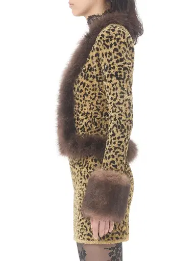Valentino Garavani Women's Jacquard Animal Print Lurex Knit Jacket - Animal Print - Size XS | Thumbnail 3 Valentino Garavani Women's Jacquard Animal Print Lurex Knit Jacket - Animal Print - Size XS | Thumbnail 3