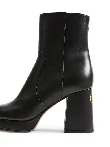 Valentino Garavani Women's Fawcette 90MM Platform Ankle Boots in Calfskin Leather | Thumbnail 6