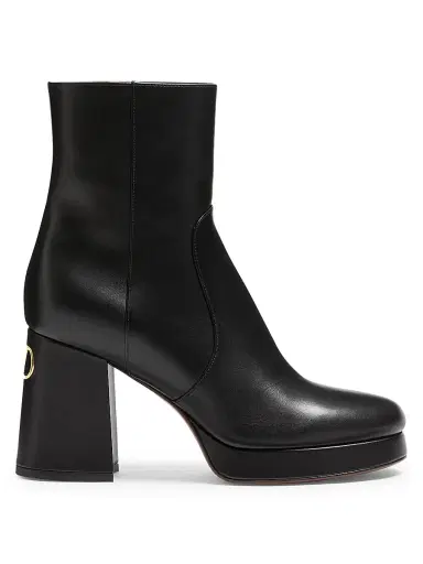 Valentino Garavani Women's Fawcette 90MM Platform Ankle Boots in Calfskin Leather | Thumbnail 1