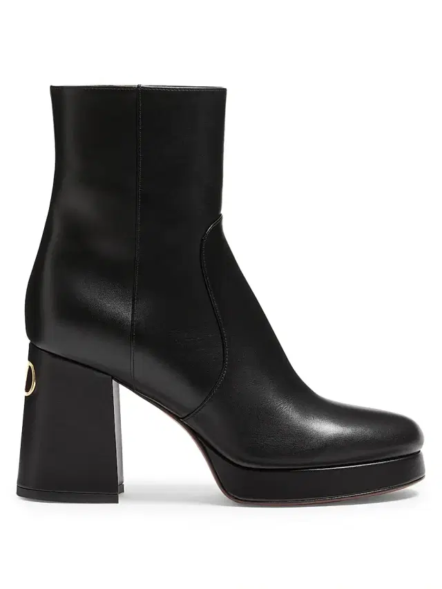 Valentino Garavani Women's Fawcette 90MM Platform Ankle Boots in Calfskin Leather - Black