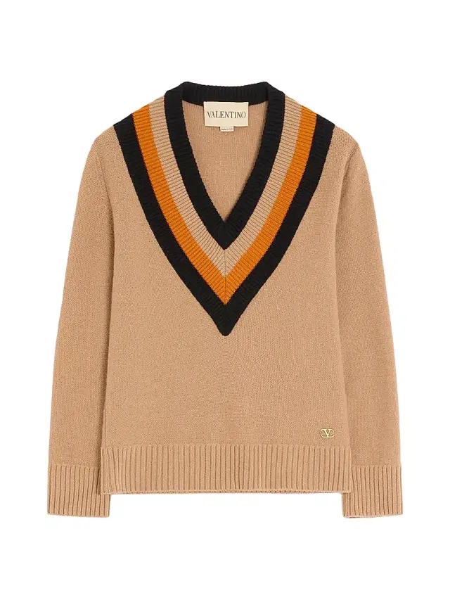 Valentino Garavani Women's Wool Sweater - Camel Black