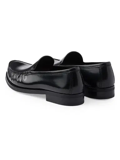 Prada Men's Brushed Leather Loafers - Black - Size 12.5 | Thumbnail 3 Prada Men's Brushed Leather Loafers - Black - Size 12.5 | Thumbnail 3