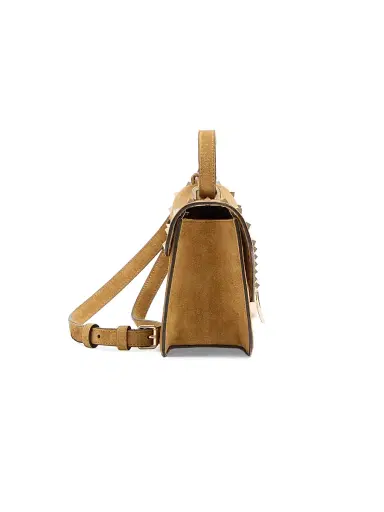 Valentino Garavani Women's Rockstud Small Suede Crossbody Bag | Thumbnail 4 Valentino Garavani Women's Rockstud Small Suede Crossbody Bag | Thumbnail 4