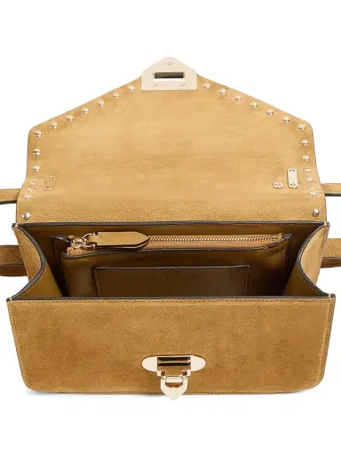 Valentino Garavani Women's Rockstud Small Suede Crossbody Bag | Thumbnail 5 Valentino Garavani Women's Rockstud Small Suede Crossbody Bag | Thumbnail 5