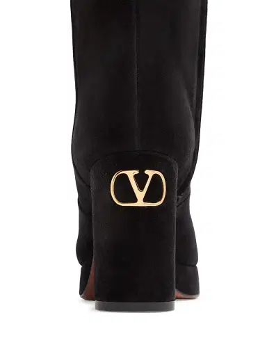 Valentino Garavani Women's Fawcette 90MM Platform Boots in Crust Leather | Thumbnail 6 Valentino Garavani Women's Fawcette 90MM Platform Boots in Crust Leather | Thumbnail 6